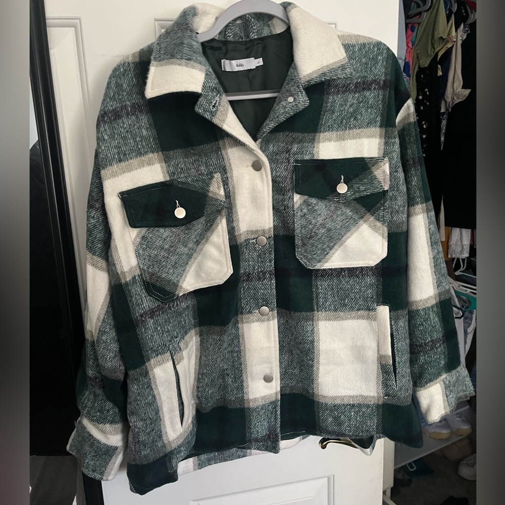 Adika green plaid jacket